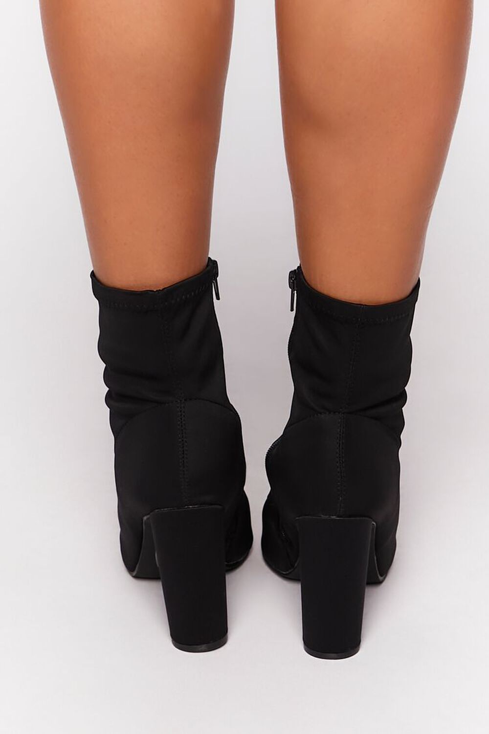 BLACK Pointed Toe Ankle Boots (Wide), image 3