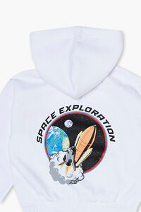 WHITE/MULTI Girls NASA Zip-Up Hoodie (Kids), image 4