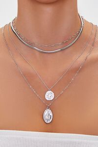 Religious Pendant Layered Necklace, image 1