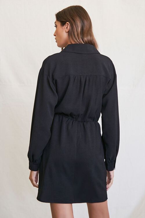 BLACK Surplice Mini Dress, image 3