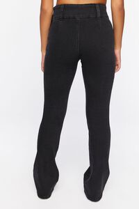 WASHED BLACK Bootcut Mid-Rise Jeans, image 4