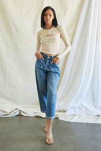 SAND Super Cropped Rib-Knit Top, image 4