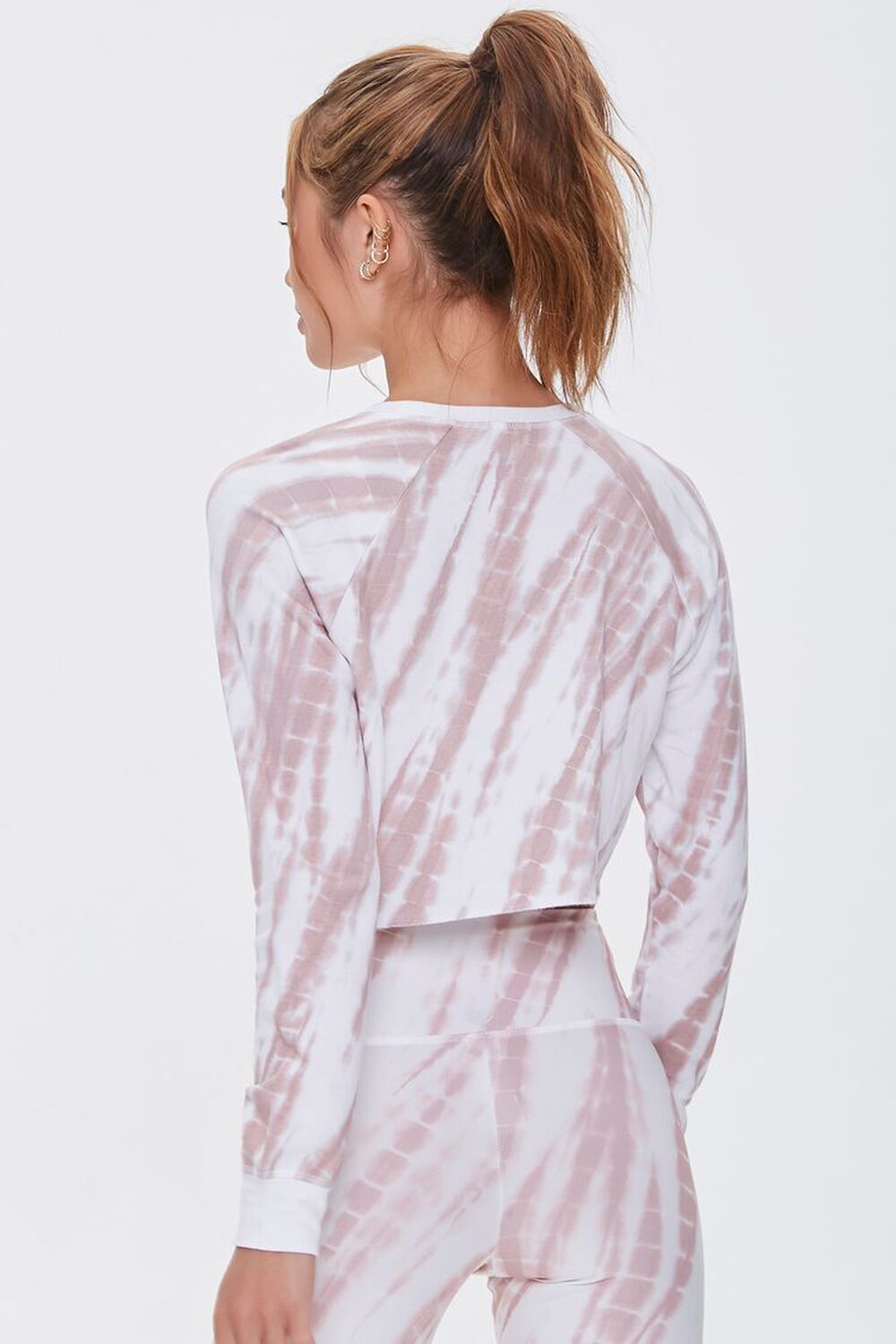ROSE/WHITE Active Tie-Dye Pullover, image 3