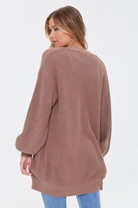 TAUPE Open-Front Cardigan Sweater, image 3