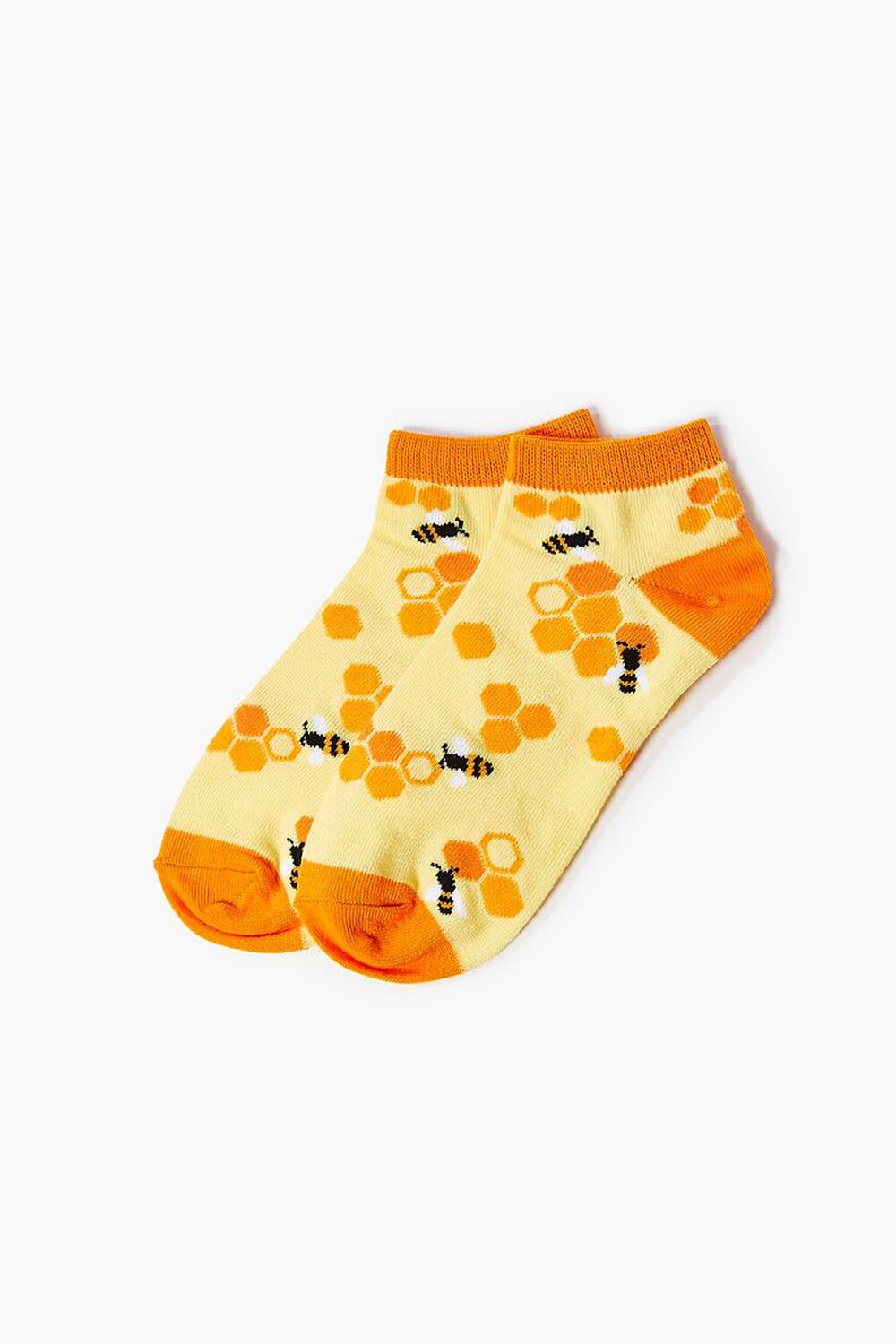 Bee Print Colorblock Ankle Socks, image 2