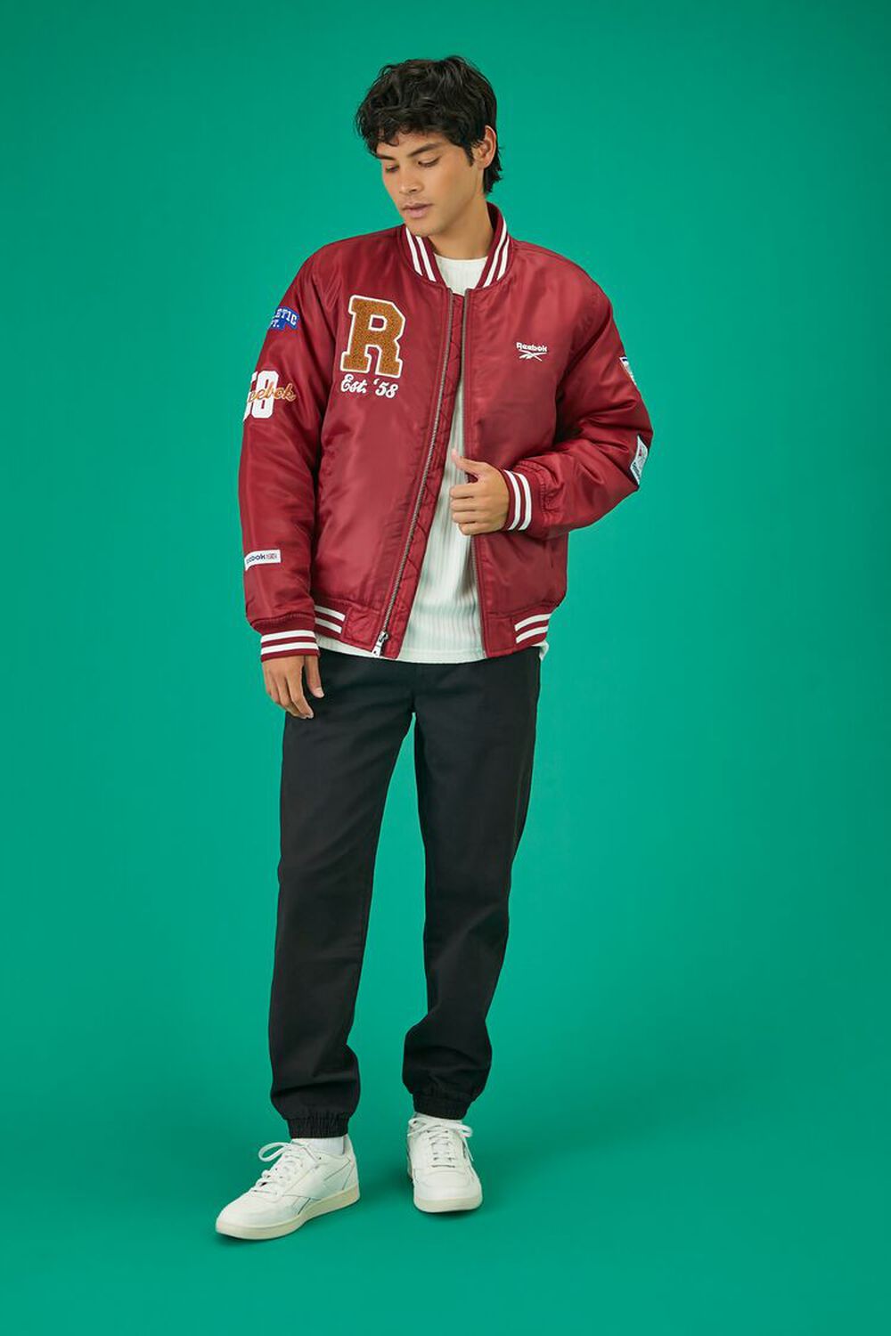 Burgundy Varsity Jacket Outfits For Men (54 ideas & outfits)