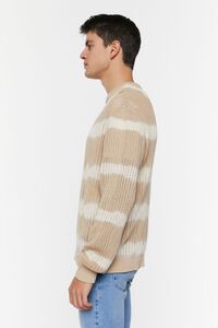 TAUPE/CREAM Tie-Dye Striped Sweater, image 2