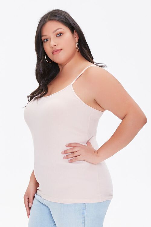DUSTY PINK Plus Size Organically Grown Cotton Basic Cami, image 2
