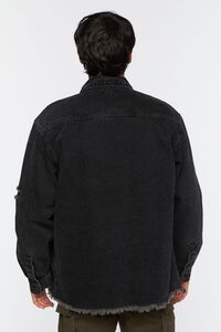 BLACK Distressed Long-Sleeve Shirt, image 3