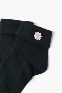 Daisy Embroidered Graphic Ankle Socks, image 3