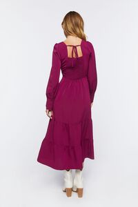 MERLOT Tiered Peasant-Sleeve Midi Dress, image 3