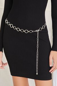 SILVER Rolo Chain Hip Belt, image 2
