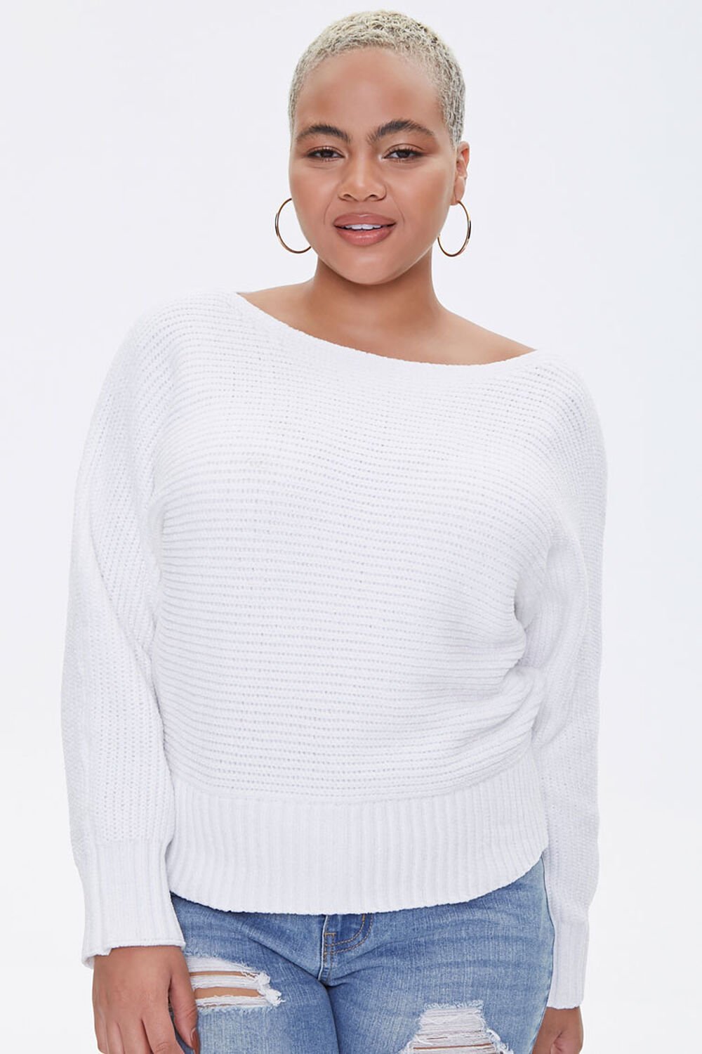 CREAM Plus Size Chenille Sweater, image 1