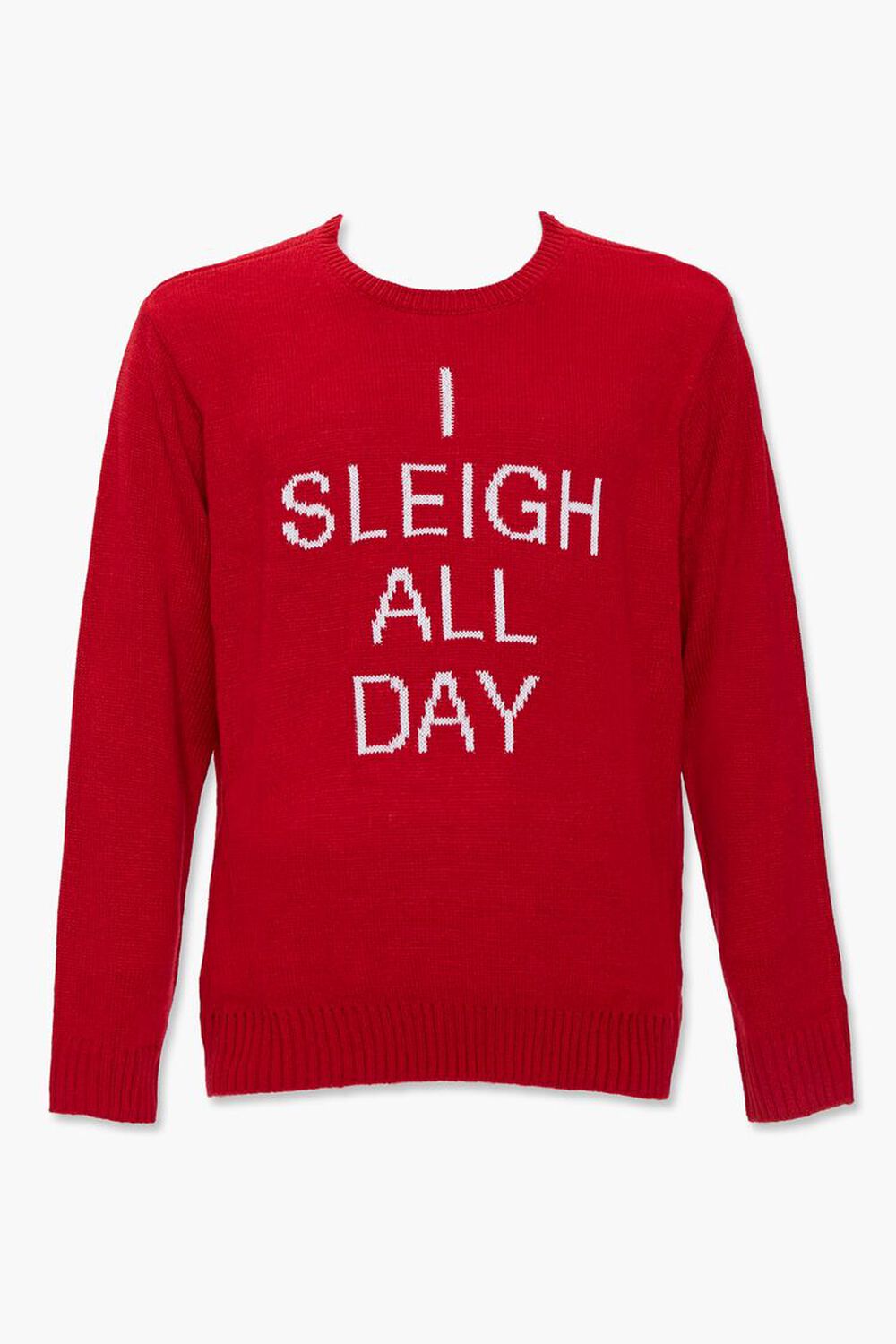 RED/WHITE Sleigh All Day Graphic Knit Sweater, image 1
