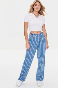 MEDIUM DENIM Striped 90s-Fit Jeans, image 1