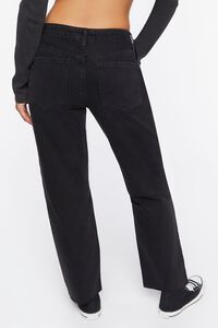 BLACK Distressed Bootcut Jeans, image 4