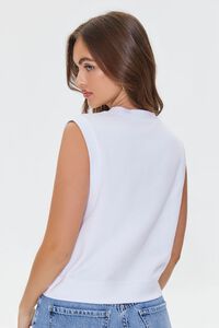 WHITE/GREEN Montauk Graphic Fleece Vest, image 3