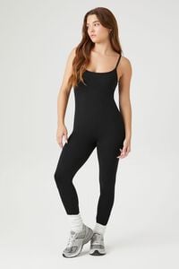 BLACK Fitted Cami Jumpsuit, image 4
