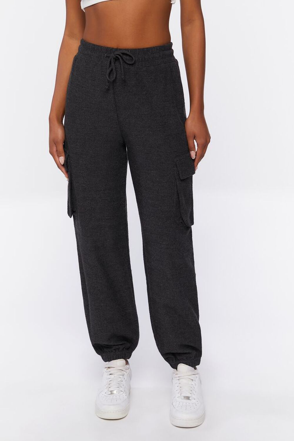 French Terry Cargo Drawstring Joggers, image 2