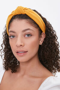 MUSTARD Knotted Structured Headband, image 1