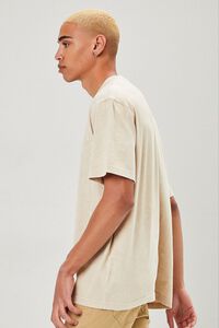 TAUPE Oil Wash Crew Neck Tee, image 2