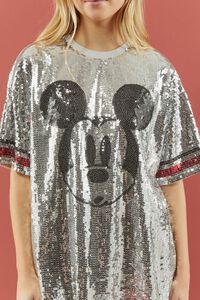 SILVER/MULTI Disney Mickey Mouse Sequin Tee, image 5
