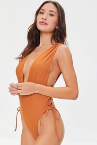 GINGER Plunging One-Piece Swimsuit, image 1