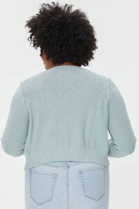 BLUE LAKE Plus Size Cropped Cardigan Sweater, image 3