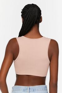 TAUPE Twisted Seamless Bralette, image 3