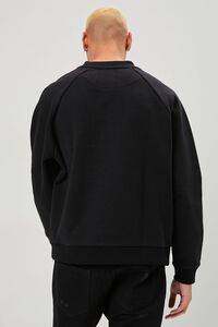 BLACK Fleece Raglan-Sleeve Sweatshirt, image 3