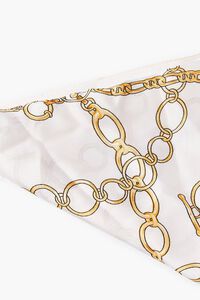 CREAM/GOLD Chain Print Handkerchief Top, image 6