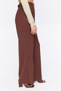 BROWN Belted Wide-Leg Trousers, image 3