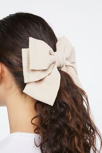 NUDE Oversized Bow Hair Barrette, image 2