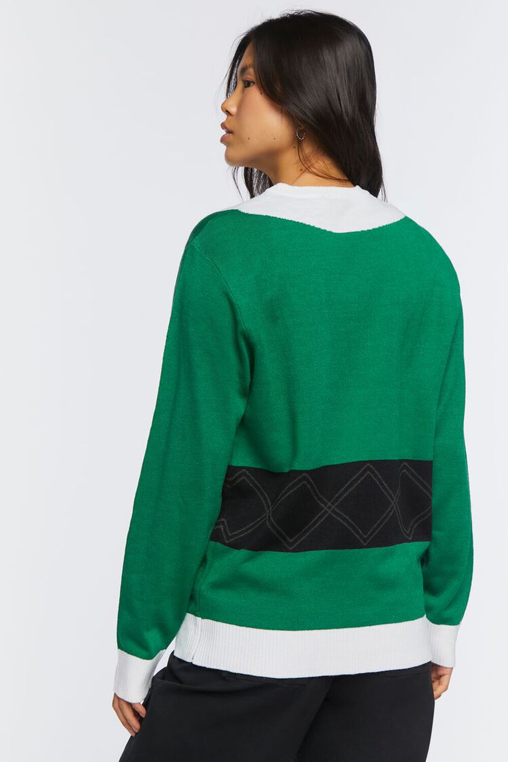 GREEN/MULTI Elf Print Sweater, image 3