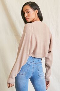 TAUPE Cropped Cami & Cardigan Sweater Set, image 3