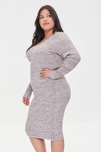 Plus Size Marled Sweater Dress, image 2