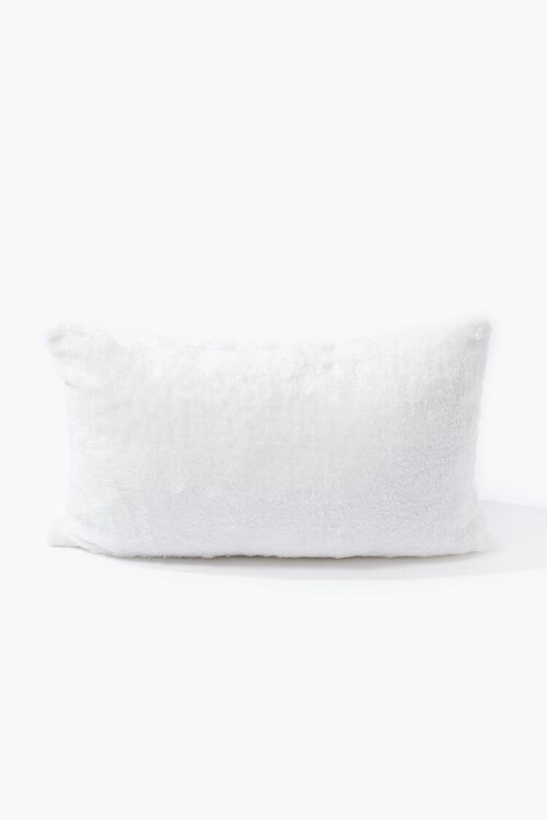 WHITE/MULTI Embroidered Merry AF Plush Pillow, image 2