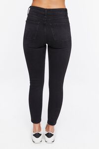 WASHED BLACK Petite High-Rise Skinny Jeans, image 4