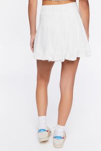 WHITE Flounce A-Line Mini Skirt, image 4