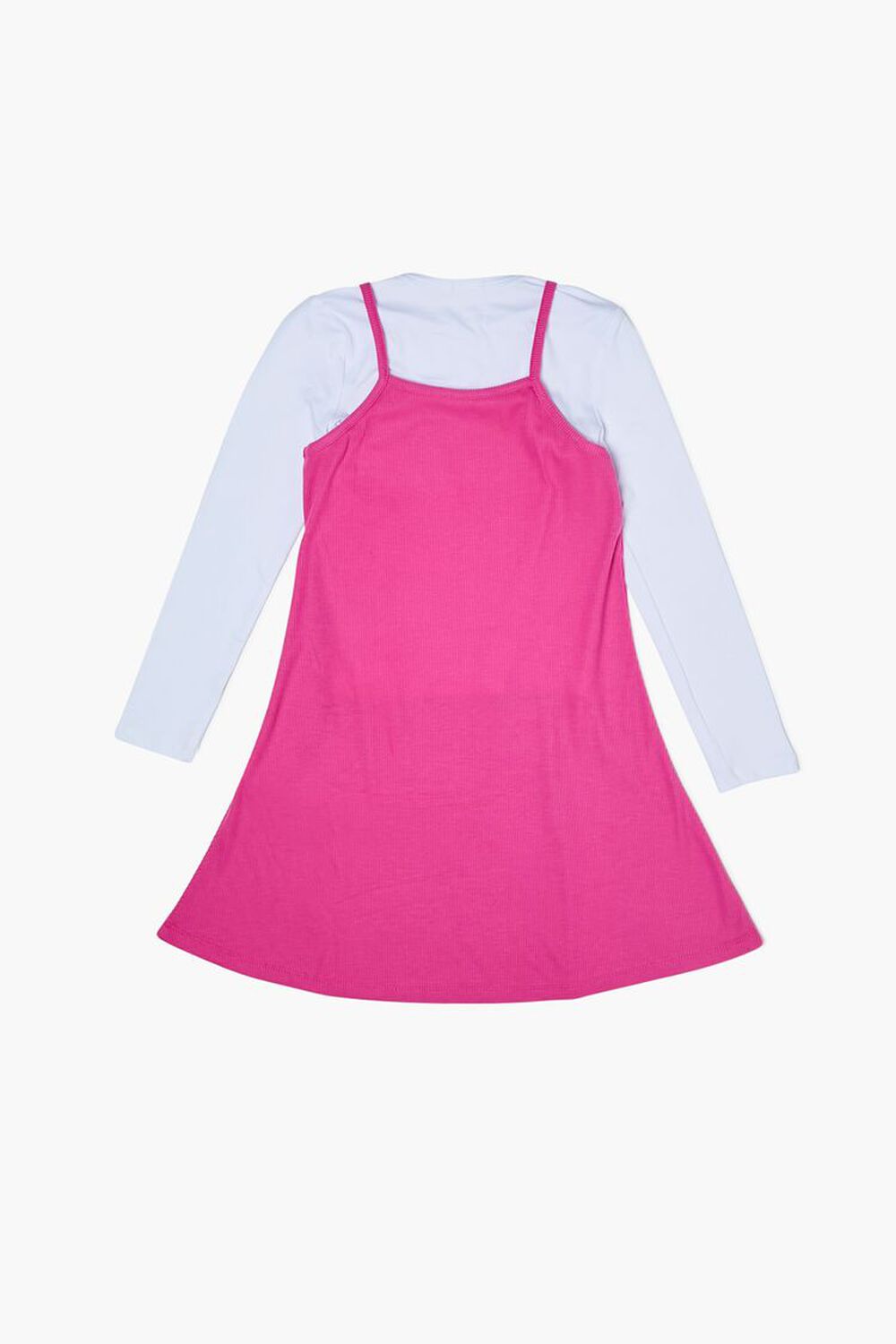 Girls Long-Sleeve Combo Dress (Kids), image 2