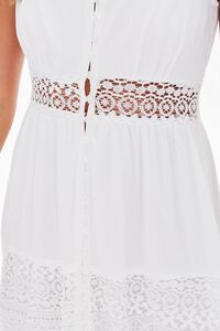 WHITE Lace-Trim Cami Dress, image 5