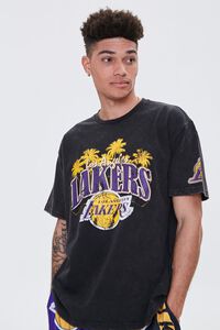 BLACK/MULTI LA Lakers Graphic Tee, image 6