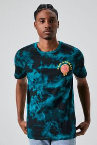 BLACK/MULTI Have A Nice Day Graphic Tie-Dye Tee, image 1