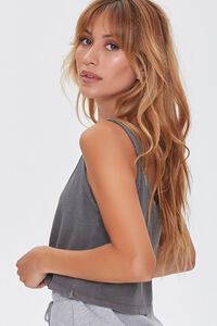 CHARCOAL Cropped Tank Top, image 2