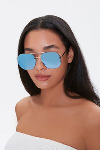 Mirrored Aviator Sunglasses, image 1