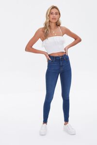DARK DENIM High-Waisted Skinny Jeans, image 2