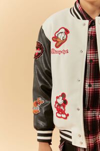 TAN/MULTI Kids Disney Mickey & Friends Varsity Jacket (Girls + Boys), image 7
