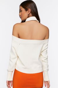 CREAM Open-Shoulder Turtleneck Sweater, image 3