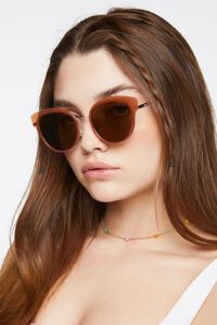 Tinted Round Sunglasses, image 1