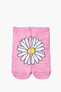 PINK/MULTI Daisy Graphic Ankle Socks, image 1